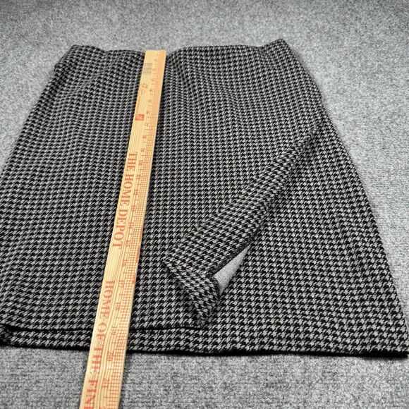 J. Jill Skirt Gray Black Houndstooth Faux Wrap A Line Ponte Women’s Small - Picture 7 of 7